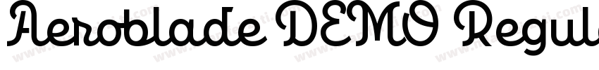Aeroblade DEMO Regular字体转换